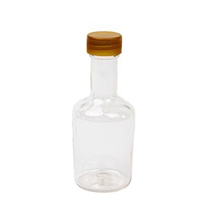 Botella miniatura redonda de PET 50 ml